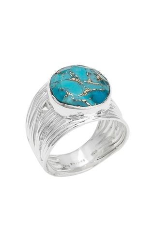 Bague - Argent et turquoise