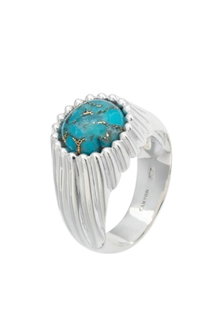 Bague - Argent et turquoise