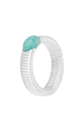 Bague - Argent et amazonite