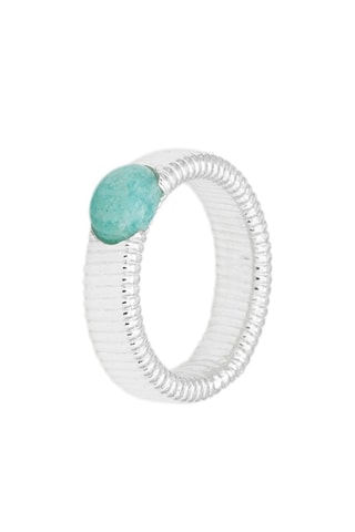 Bague - Argent et amazonite