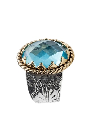 Bague - Argent et topaze