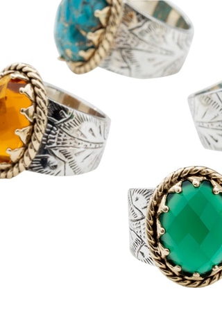 Bague - Argent et topaze