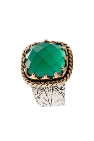 Bague - Argent et onyx
