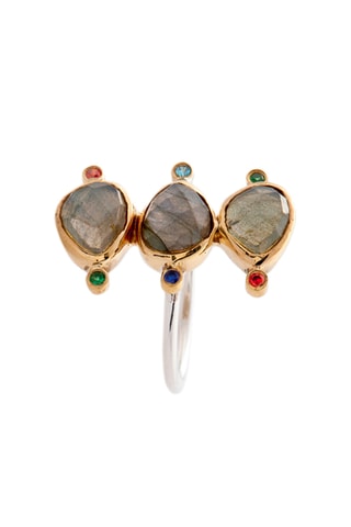 Bague - Argent et labradorites
