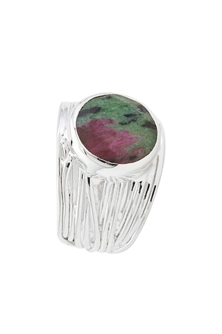Bague - Argent et rubis zoïste