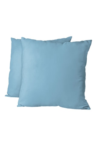 2 taies d'oreiller - Bleu clair - 63 x 63 cm
