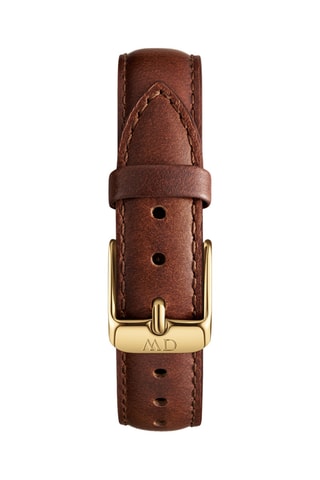 Montre à quartz en cuir Petite 32 St Mawes - Marron et doré