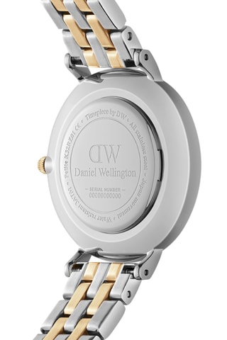 Montre à quartz en acier inoxydable et nacre Petite 28 - Argenté et doré