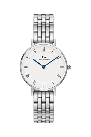 Montre à quartz en acier inoxydable Petite Roman - Argenté
