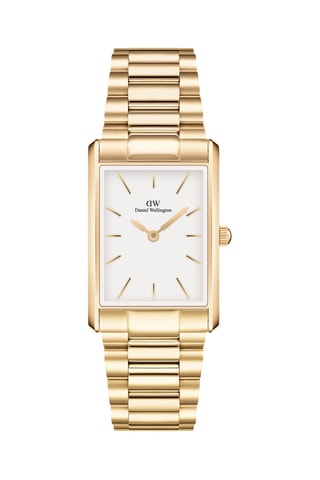 Montre à quartz en acier inoxydable Bound - Doré et blanc