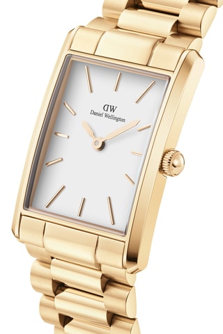 Montre à quartz en acier inoxydable Bound - Doré et blanc