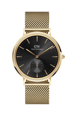 Montre à quartz en acier inoxydable Classic Multi-Eye 40 - Doré et noir