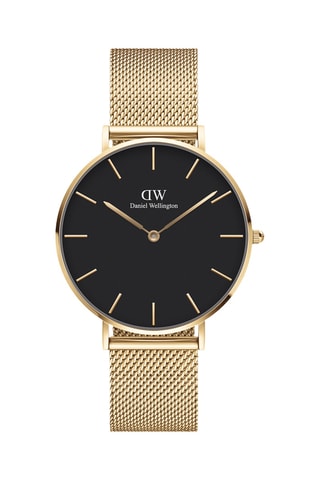 Montre à quartz en acier inoxydable Petite 36 Evergold - Doré et noir
