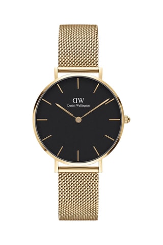 Montre à quartz en acier Evergold 32 mm - Doré et noir