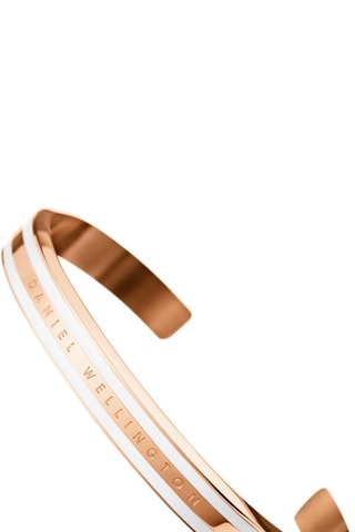 Jonc Emalie Medium - 
Doré rose et blanc