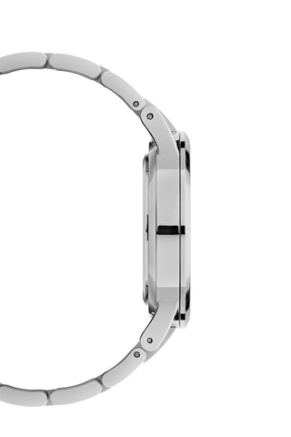 Montre en acier Iconic Link 40 mm - Argenté et blanc