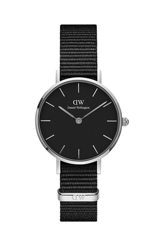 Montre à quartz en polyester Petite Cornwal - Noir et argenté