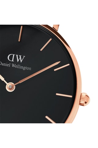 Montre à quartz en nylon et plaqué or rose Petite Dover