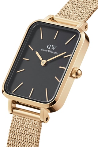 Montre à quartz en acier et plaqué or jaune Evergold - 20 x 26 mm