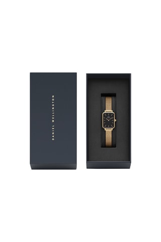 Montre à quartz en acier et plaqué or jaune Evergold - 20 x 26 mm