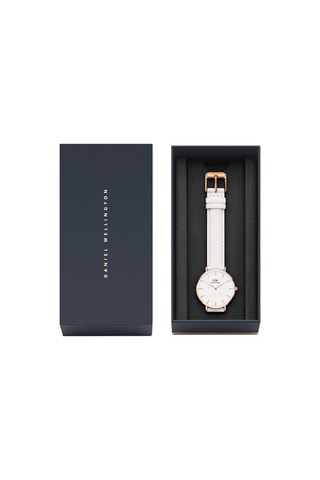 Montre à quartz en cuir et plaqué or rose Bondi - 28 mm