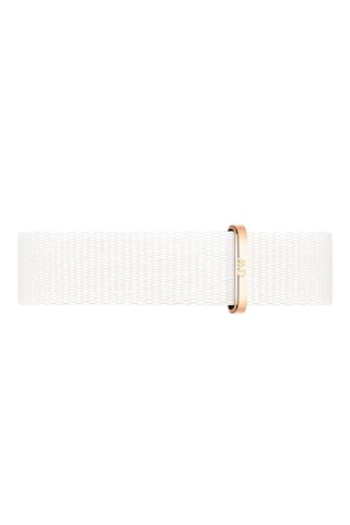 Montre à quartz en tissu et plaqué or rose Dover - 28 mm