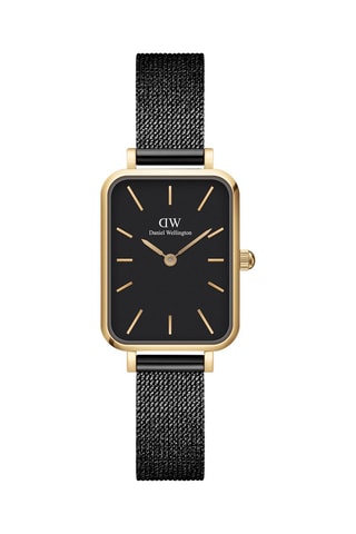 Montre à quartz en acier Pressed Ashfield - 20 x 26 mm - Noir et doré