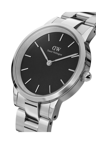 Montre en acier Iconic Link 28 mm - Argenté et noir