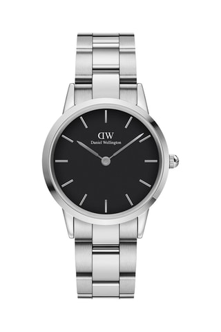 Montre à quartz en acier Iconic Link - 32 mm - Argenté et noir