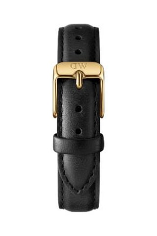 Montre à quartz en cuir et plaqué or jaune Petite Sheffield