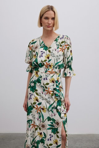 Top - Branco e verde
