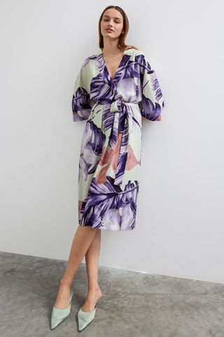 Vestido midi - Violeta