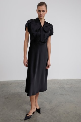 Vestido midi - Preto