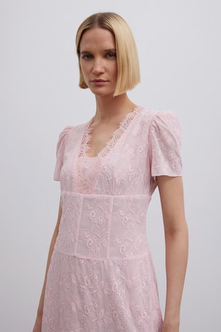 Vestido midi - Rosa