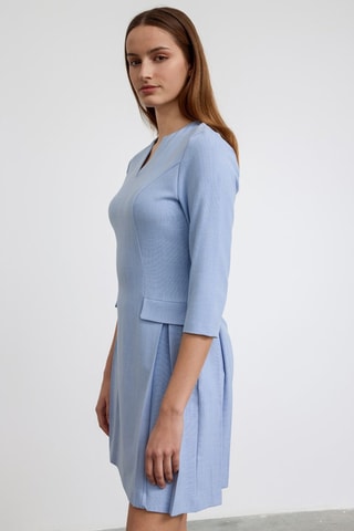 Vestido direito - Azul