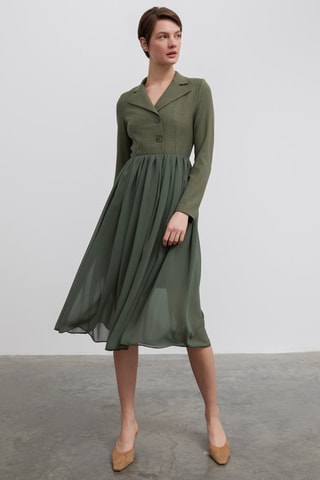 Vestido midi - Verde