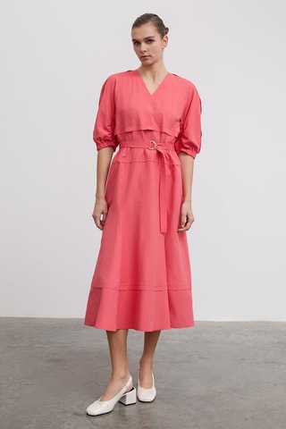 Vestido midi - Rosa