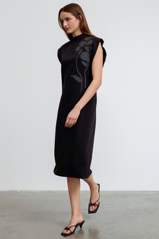 Vestido midi - Preto