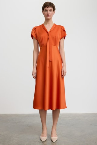 Vestido midi - Laranja