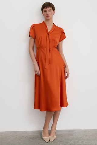 Vestido midi - Laranja