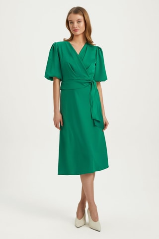 Vestido midi - 
Verde