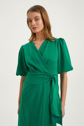 Vestido midi - 
Verde