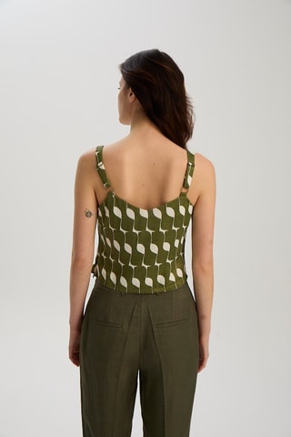 Camisola de alças - 
Verde