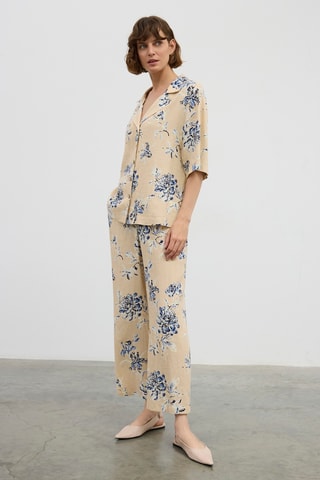Camisa em linho - Bege