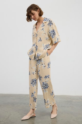 Camisa em linho - Bege