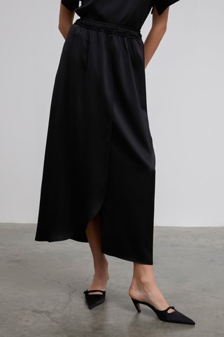 Saia midi - Preto