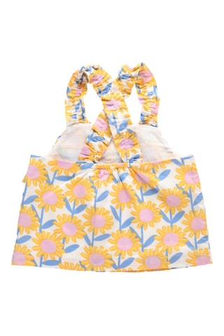 Camisola de alças - Amarelo e rosa