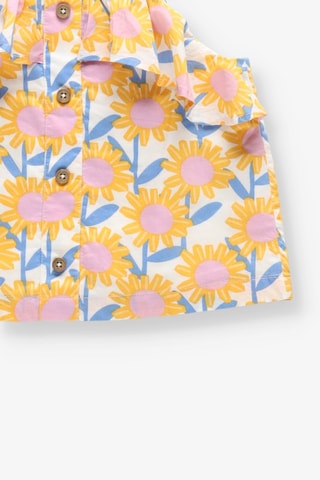 Camisola de alças - Amarelo e rosa