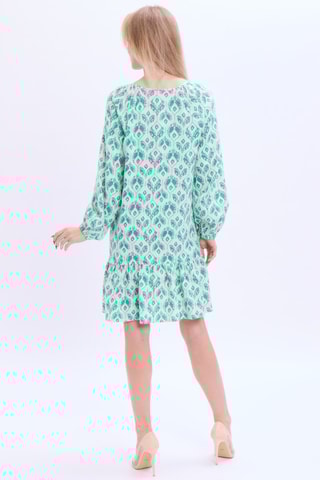 Vestido relaxed em linho - Verde
