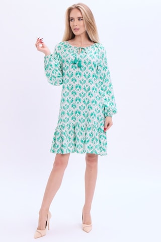 Vestido relaxed em linho - Verde